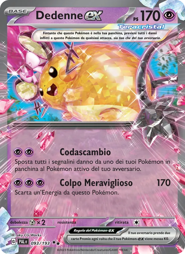 Dedenne-ex Evoluzioni a Paldea 093/193