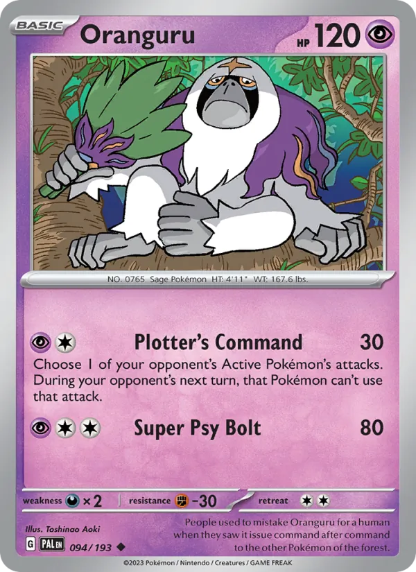 Oranguru Paldea Evolved 094/193
