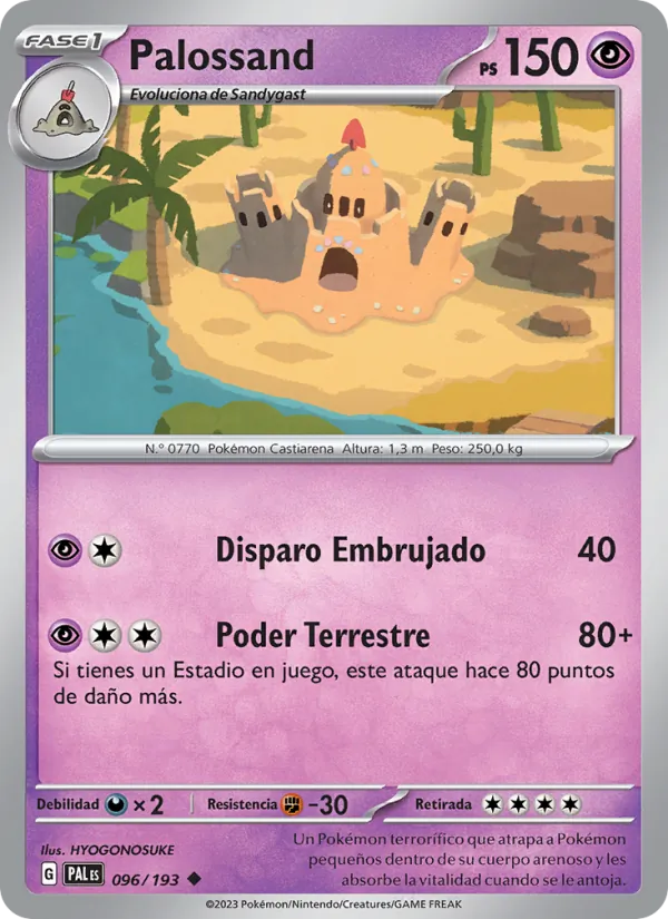 Palossand Evoluciones en Paldea 096/193