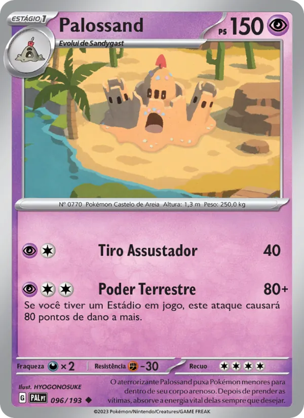Palossand Evoluções em Paldea 096/193