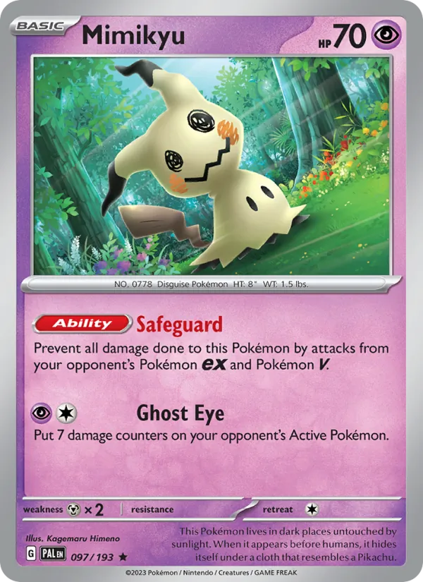 Mimikyu Paldea Evolved 097/193