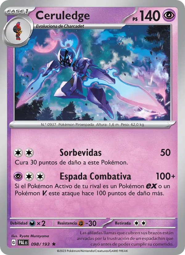 Ceruledge Evoluciones en Paldea 098/193