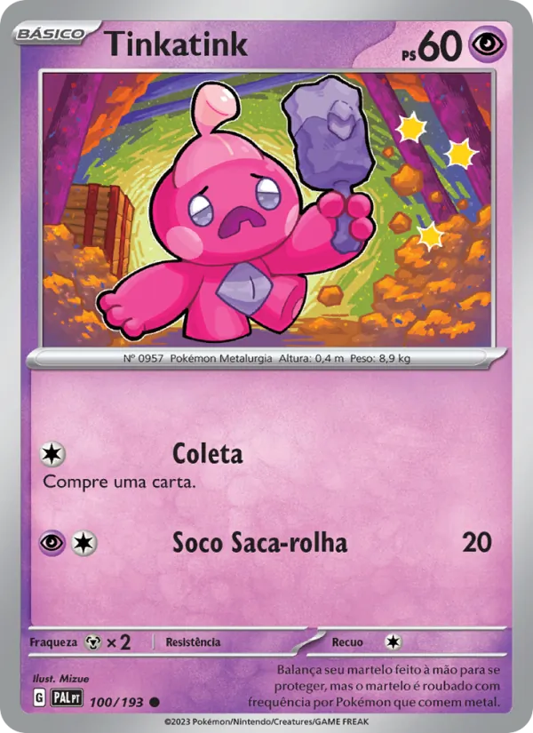 Tinkatink Evoluções em Paldea 100/193