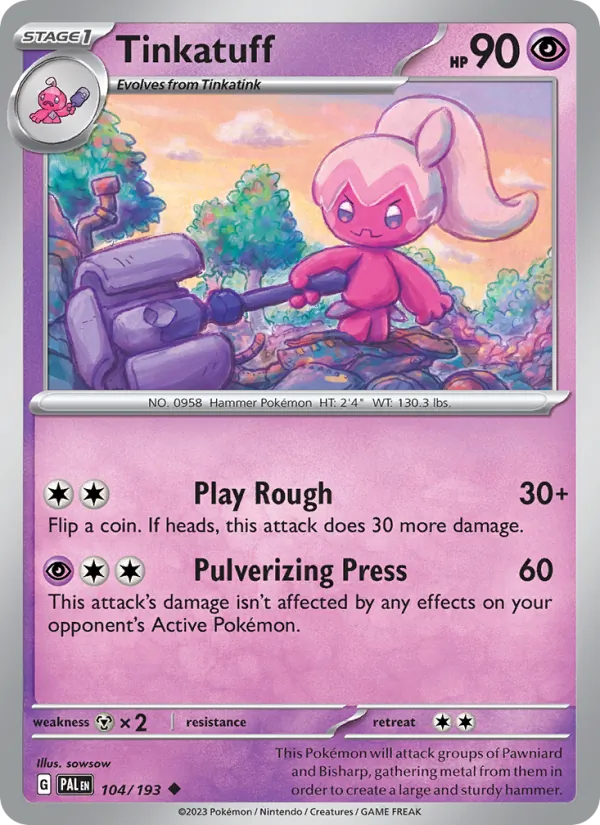 Tinkatuff Paldea Evolved 104/193