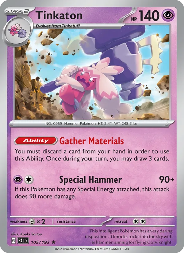 Tinkaton Paldea Evolved 105/193