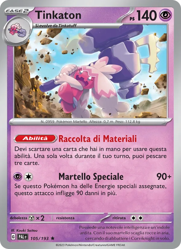 Tinkaton Evoluzioni a Paldea 105/193