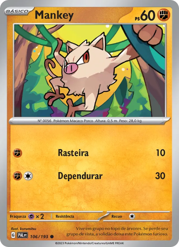 Mankey Evoluções em Paldea 106/193