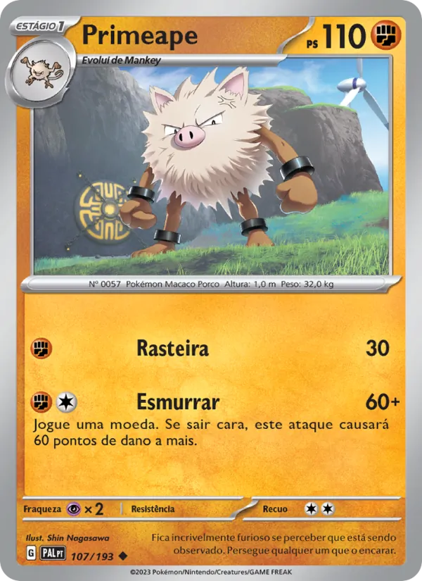 Primeape Evoluções em Paldea 107/193