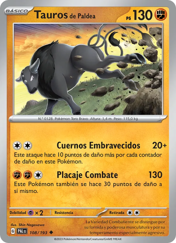 Tauros de Paldea Evoluciones en Paldea 108/193