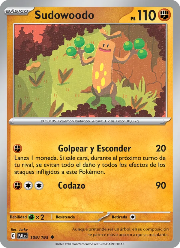 Sudowoodo Evoluciones en Paldea 109/193