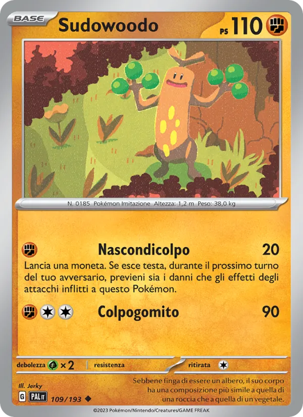 Sudowoodo Evoluzioni a Paldea 109/193