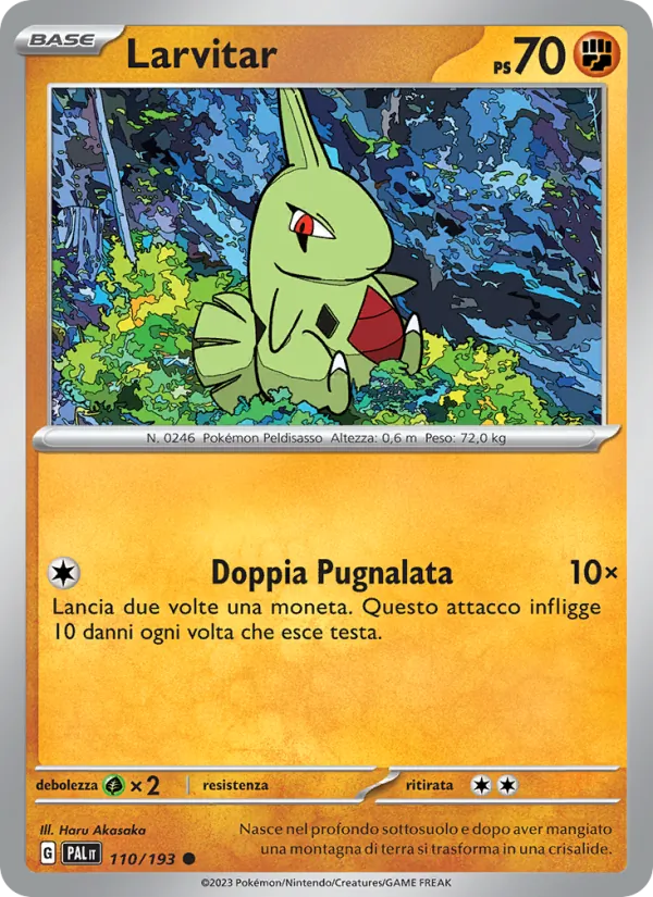 Larvitar Evoluzioni a Paldea 110/193