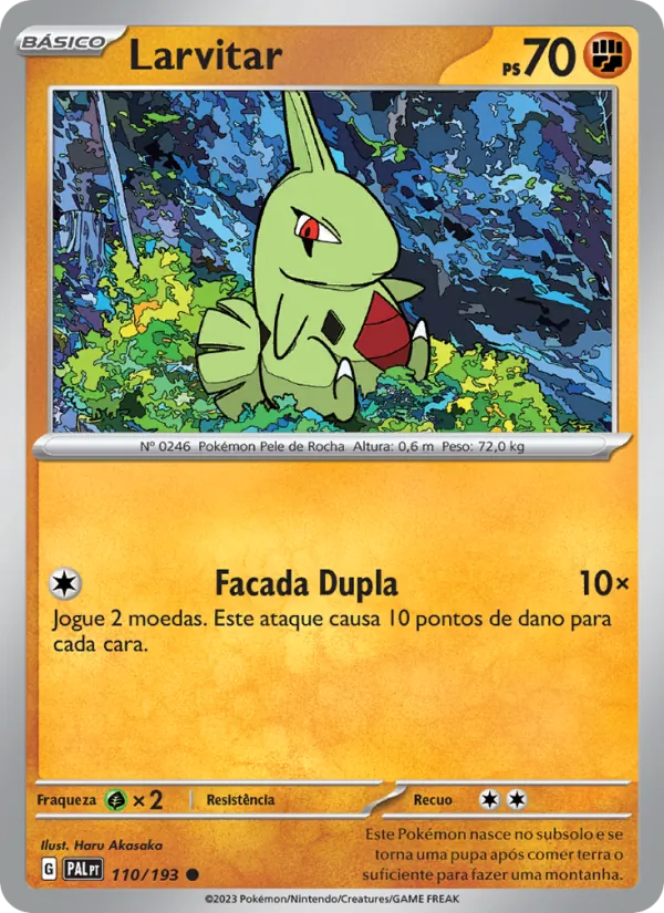 Larvitar Evoluções em Paldea 110/193