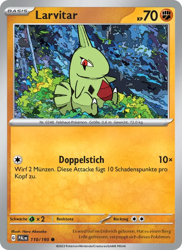 Larvitar Entwicklungen in Paldea 110/193