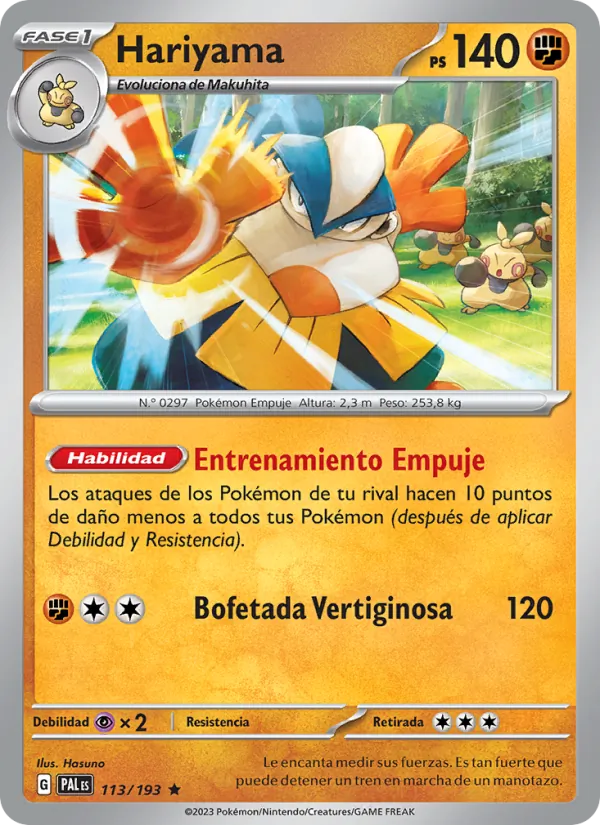 Hariyama Evoluciones en Paldea 113/193
