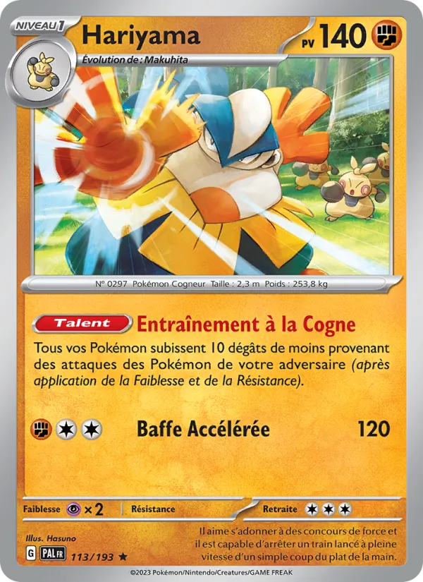 Hariyama Évolutions à Paldea 113/193
