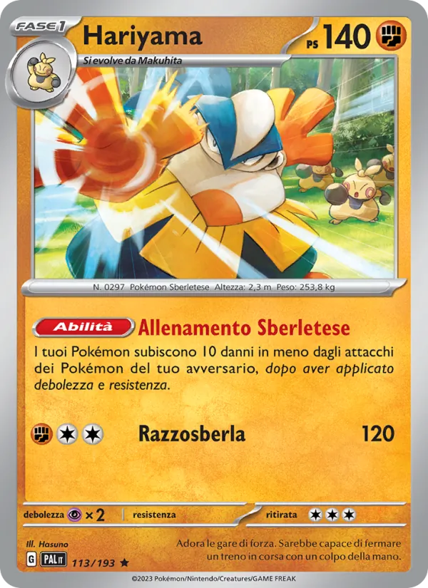 Hariyama Evoluzioni a Paldea 113/193