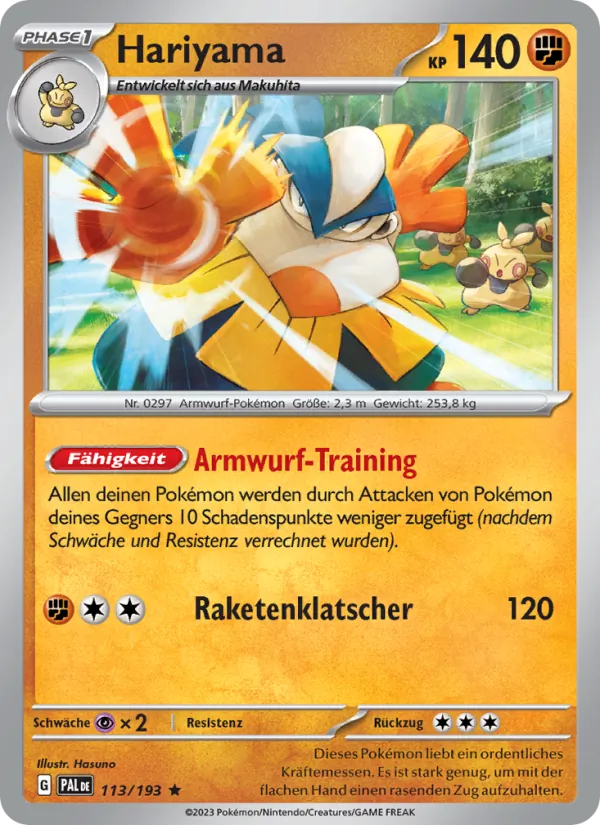 Hariyama Entwicklungen in Paldea 113/193