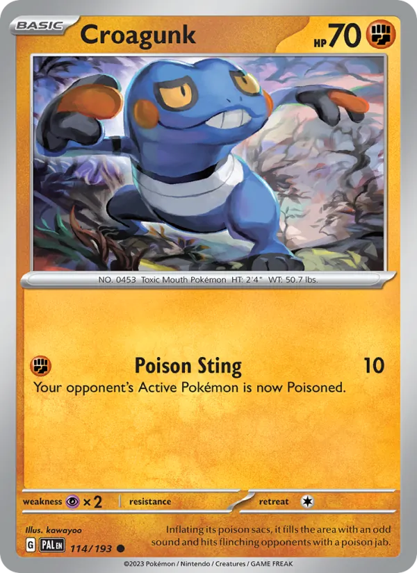 Croagunk Paldea Evolved 114/193