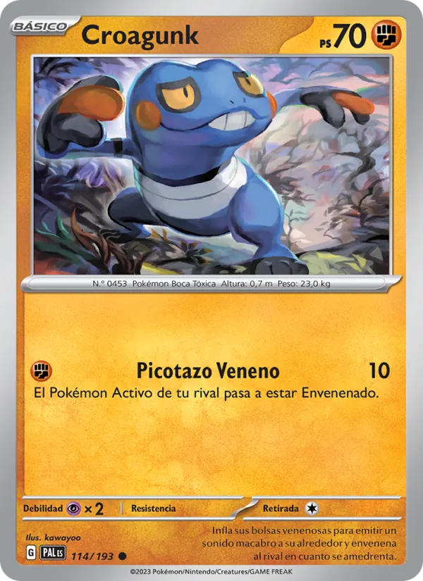 Croagunk Evoluciones en Paldea 114/193