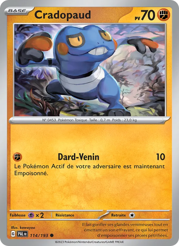 Cradopaud Évolutions à Paldea 114/193