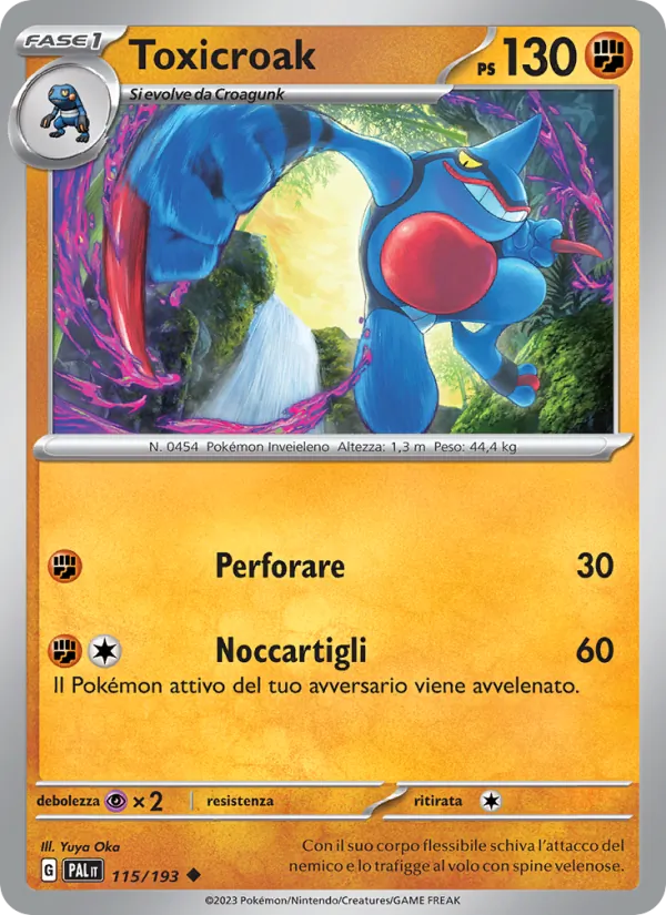 Toxicroak Evoluzioni a Paldea 115/193