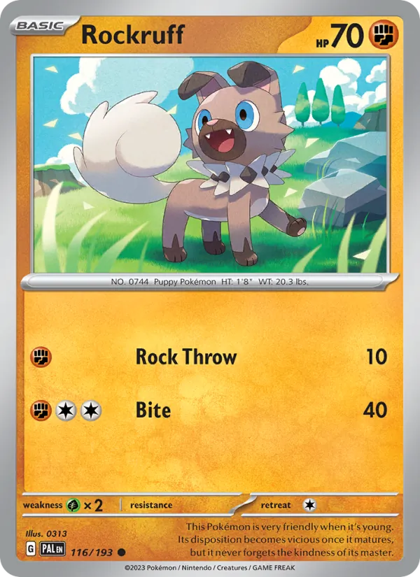 Rockruff Paldea Evolved 116/193