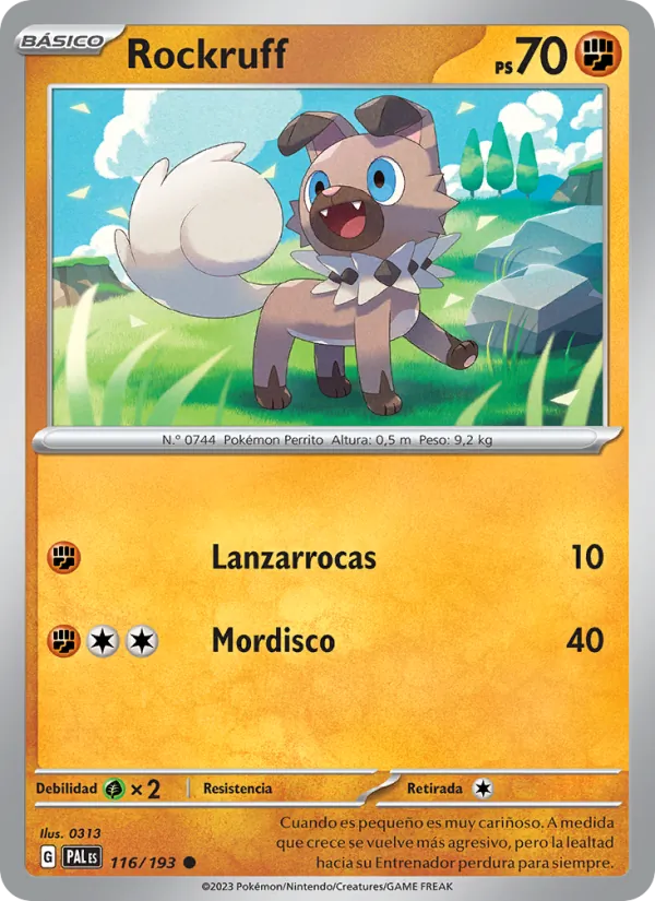 Rockruff Evoluciones en Paldea 116/193