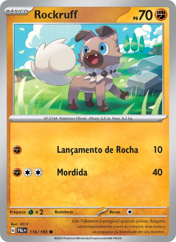 Rockruff Evoluções em Paldea 116/193