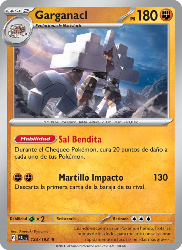 Garganacl Evoluciones en Paldea 123/193