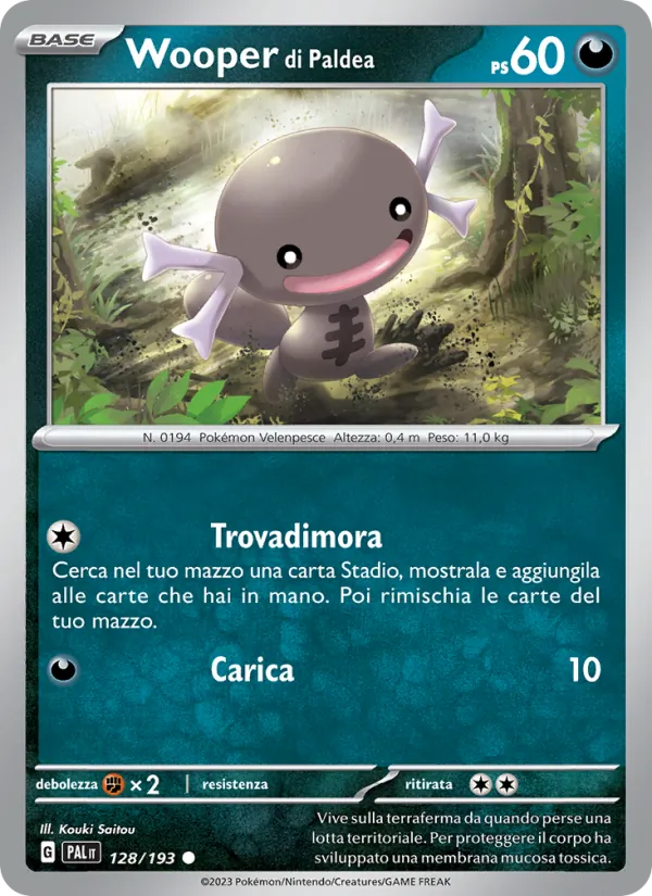 Wooper di Paldea Evoluzioni a Paldea 128/193