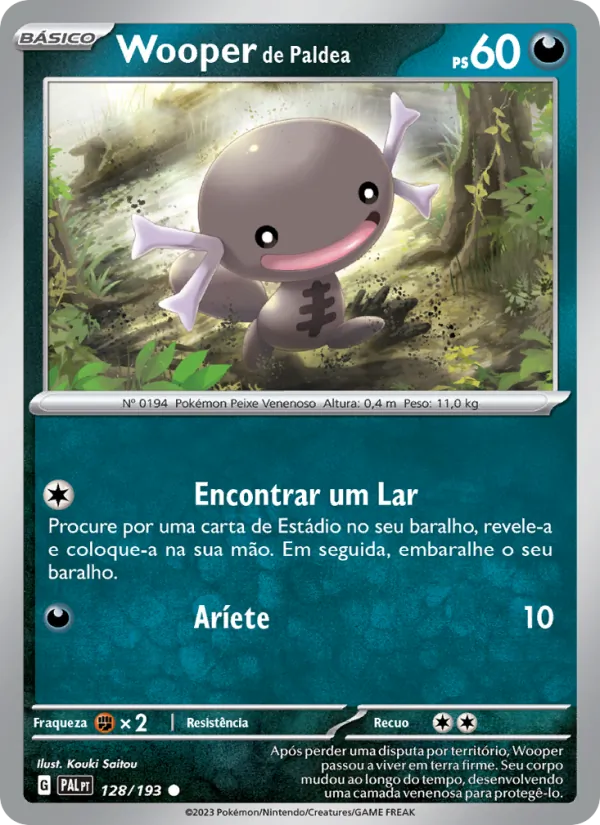 Wooper de Paldea Evoluções em Paldea 128/193
