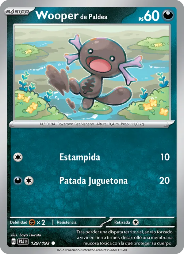 Wooper de Paldea Evoluciones en Paldea 129/193