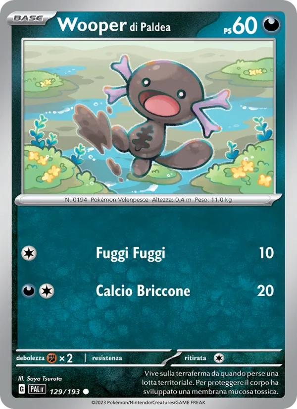 Wooper di Paldea Evoluzioni a Paldea 129/193