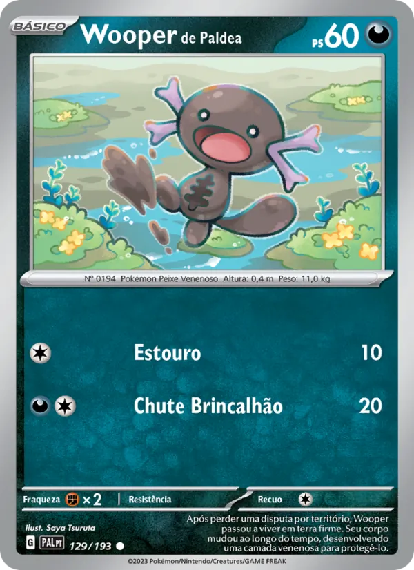 Wooper de Paldea Evoluções em Paldea 129/193