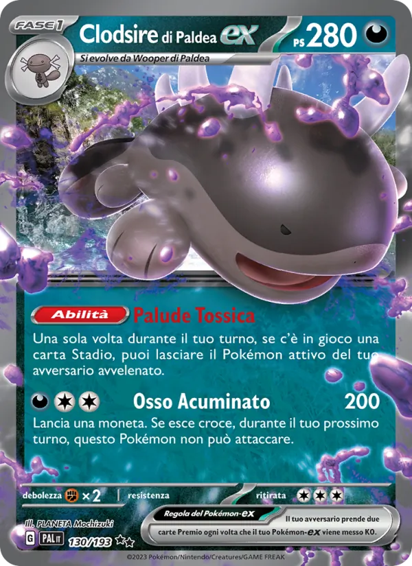 Clodsire di Paldea-ex Evoluzioni a Paldea 130/193