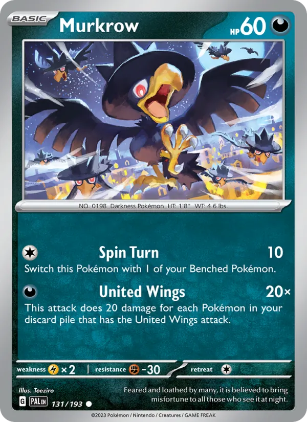 Murkrow Paldea Evolved 131/193