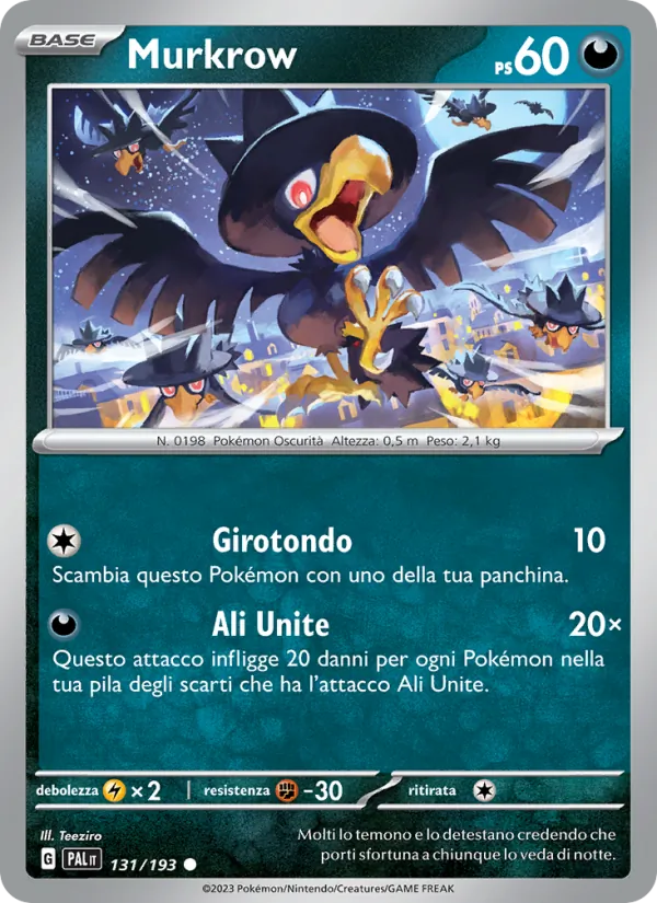 Murkrow Evoluzioni a Paldea 131/193