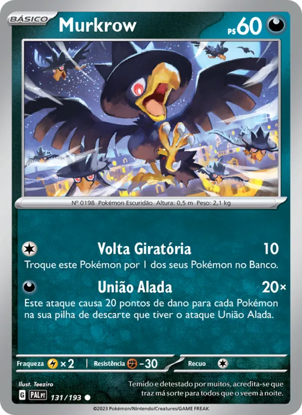 Murkrow Evoluções em Paldea 131/193