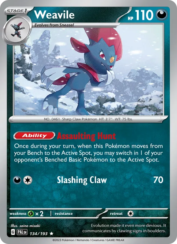 Weavile Paldea Evolved 134/193