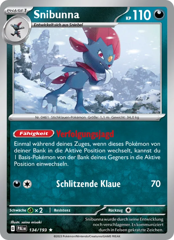 Snibunna Entwicklungen in Paldea 134/193