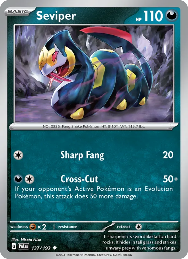 Seviper Paldea Evolved 137/193