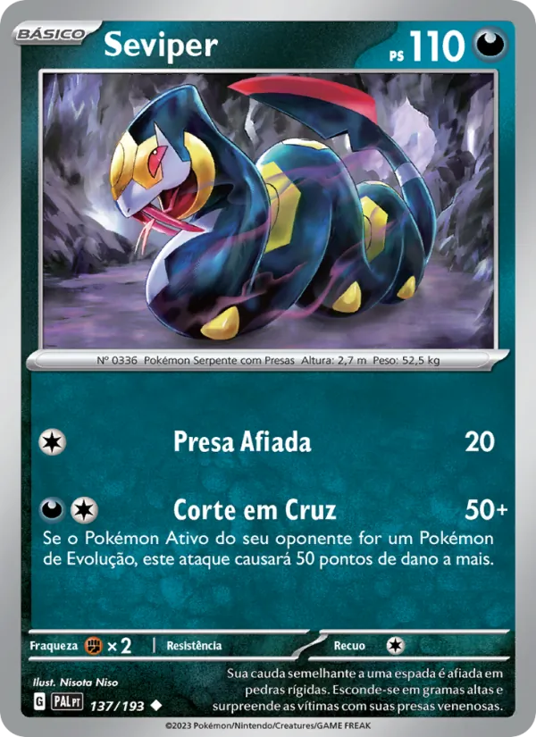 Seviper Evoluções em Paldea 137/193