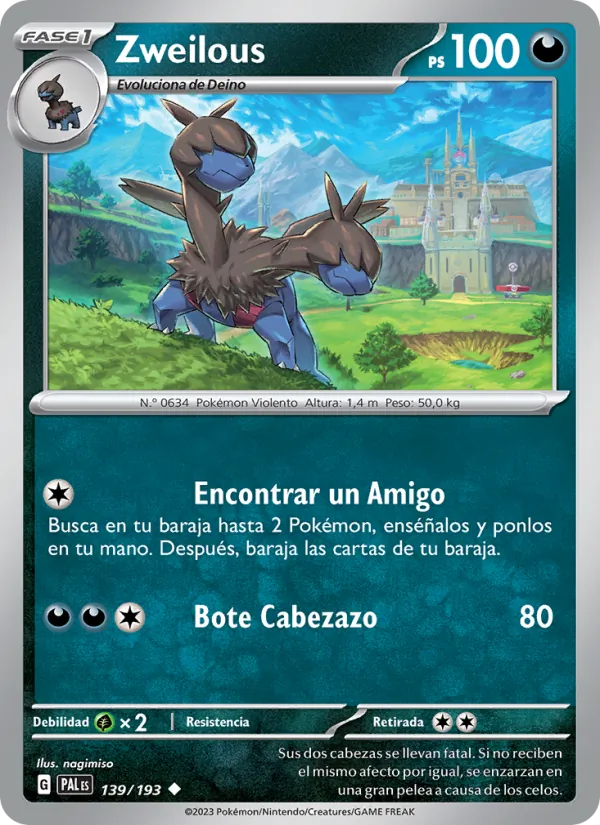 Zweilous Evoluciones en Paldea 139/193