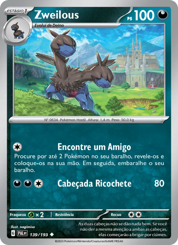 Zweilous Evoluções em Paldea 139/193