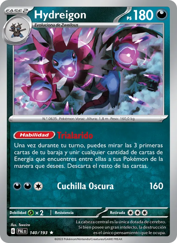 Hydreigon Evoluciones en Paldea 140/193