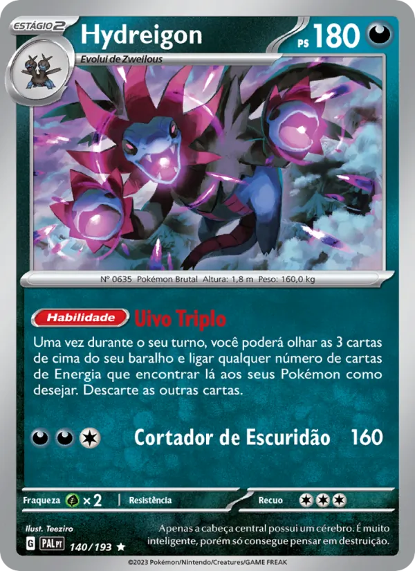 Hydreigon Evoluções em Paldea 140/193
