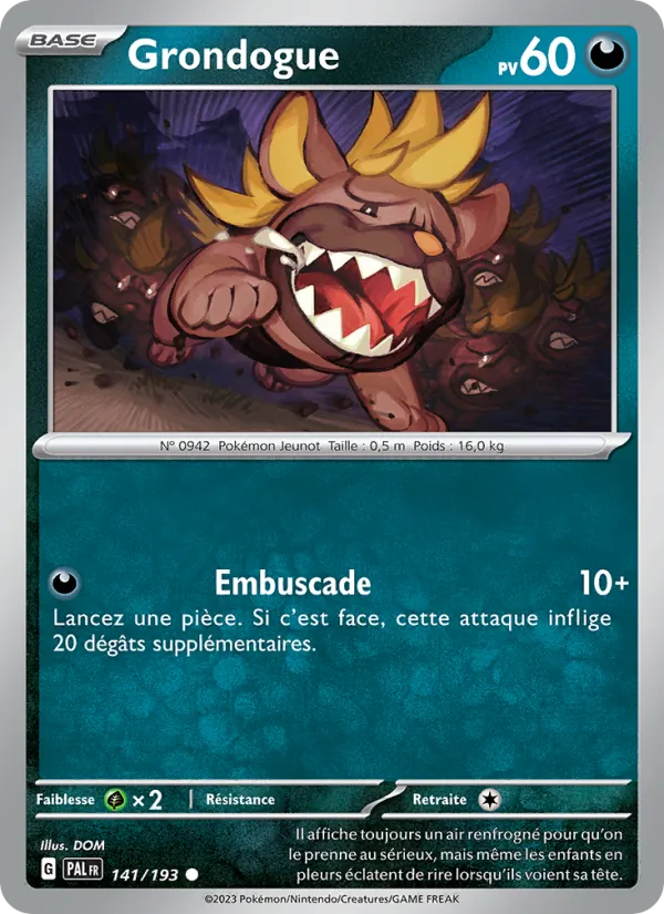 Grondogue Évolutions à Paldea 141/193