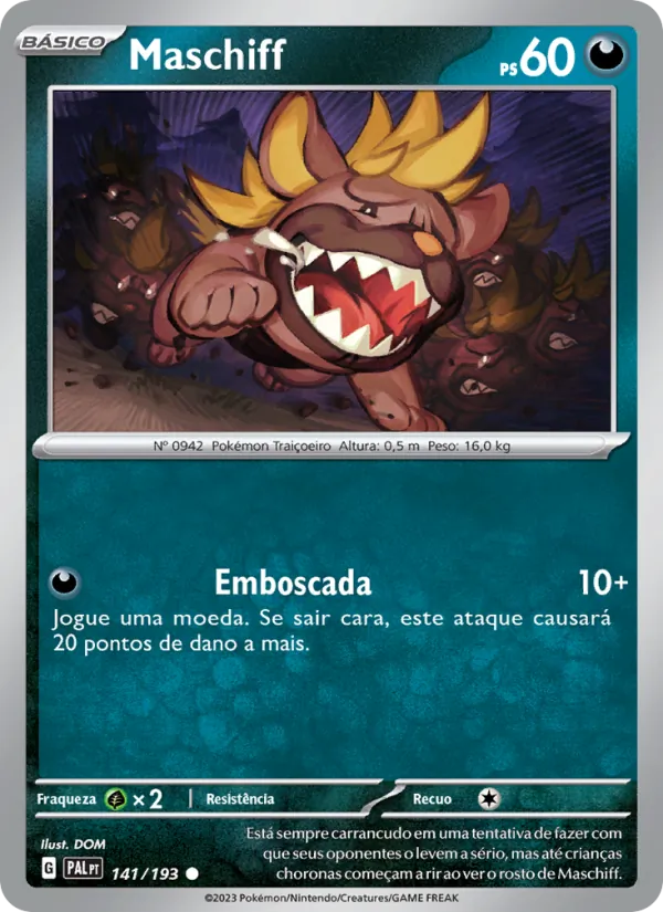 Maschiff Evoluções em Paldea 141/193