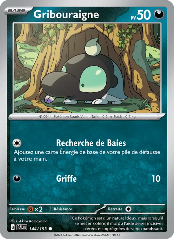 Gribouraigne Évolutions à Paldea 144/193